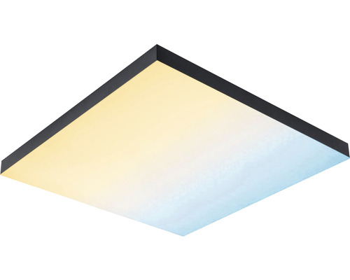 Panou cu LED integrat Loria Rainbow 24W 1690 lumeni 45x45 cm, lumină RGBW, montaj aplicat, negru, cu telecomandă