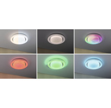 Lumină de plafon cu diverse setări de culoare