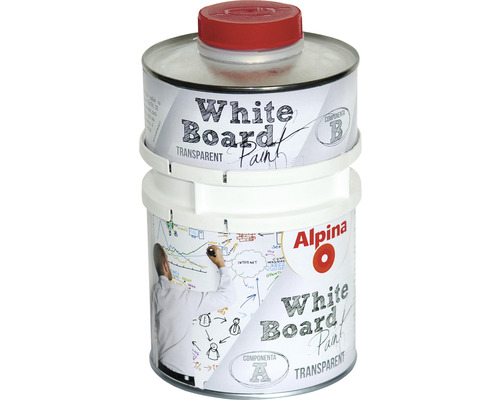 Vopsea bicomponentă tip whiteboard Alpina transparentă 0,5 l