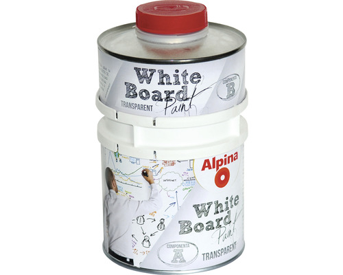 Vopsea bicomponentă tip whiteboard Alpina transparentă 0,5 l Vopsea bicomponentă tip whiteboard Alpina transparentă 0,5 l