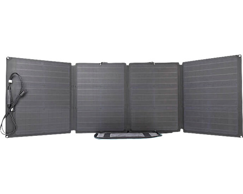 Modul solar portabil desfăcut cu patru panouri și cablu