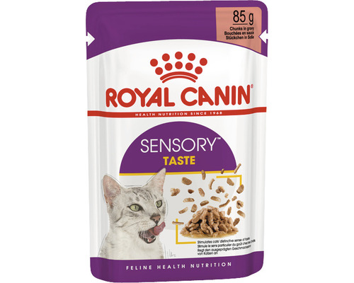 Hrană umedă pentru pisici Royal Canin Sensory Taste în sos 85 g Hrană pentru pisici Royal Canin Sensory Taste în pachet de 85 de grame