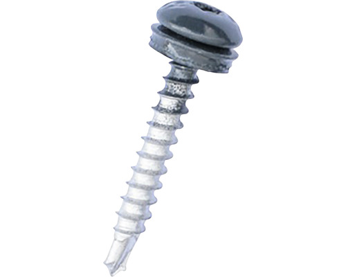 Șuruburi autoforant Novatik 4,8x35 mm RAL 9005 Șurub individual cu cap lenticular