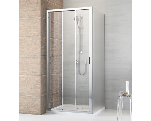 Ușă nișă culisantă Radaway Evo DW 100x200 cm, stânga/dreapta, sticlă transparentă, profil crom