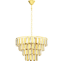 Candelabru stratificat cu pandantive de cristal pentru interior