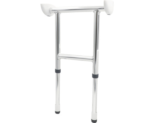 Adaptor XL pentru scaun duș rabatabil Ridder Pro reglabil pe înălțime crom Suport acces baie din aluminiu