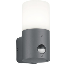 Lampa de perete exterioară gri cu senzor de mișcare