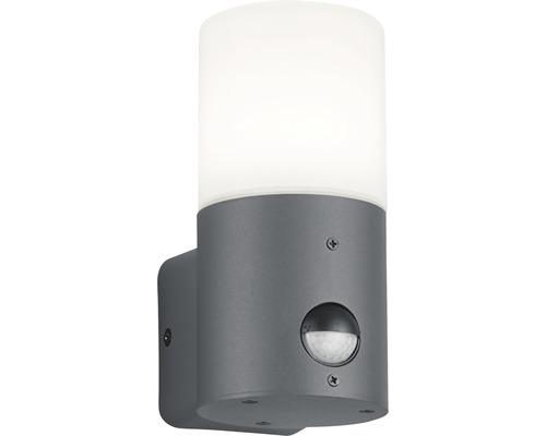 Lampa de perete exterioară gri cu senzor de mișcare