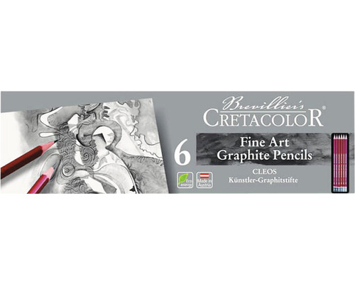 Set 6 creioane grafit Cleos Cretacolor