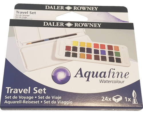 Set 12 culori acuarelă Aquafine Travel