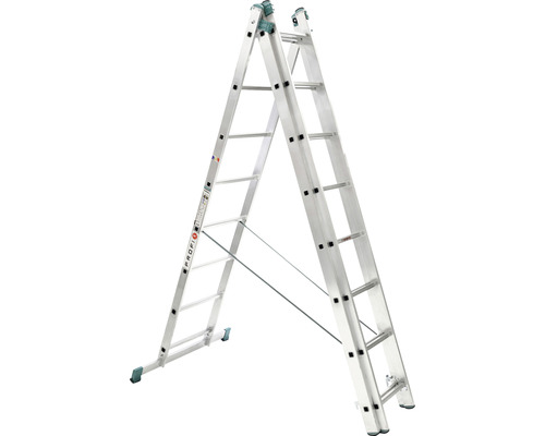 A級3台 Scară aluminiu universală 3 tronsoane 3x9 trepte | HORNBACH