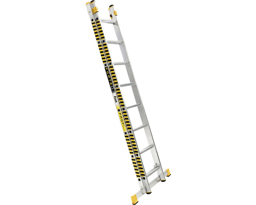 Scară aluminiu profesională culisantă variantă lărgită 2 tronsoane 2x8 trepte Scară multifuncțională din aluminiu cu trepte
