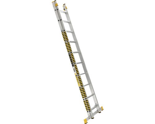 Scară aluminiu profesională culisantă variantă lărgită 2 tronsoane 2x10 trepte Scară glisantă din aluminiu
