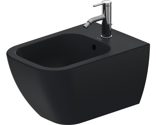 Bideu suspendat DURAVIT Happy D.2, ceramică, 35,5x54 cm, antracit mat