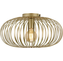 Lumină de plafon cu abajur din fâșii metalice și bec