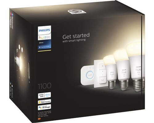 Set de pornire Philips Hue White E27 în ambalaj