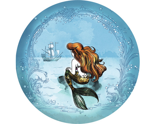 Fototapet rotund autoadeziv DD1-020 Disney Ariel Dreaming Ø 125 cm