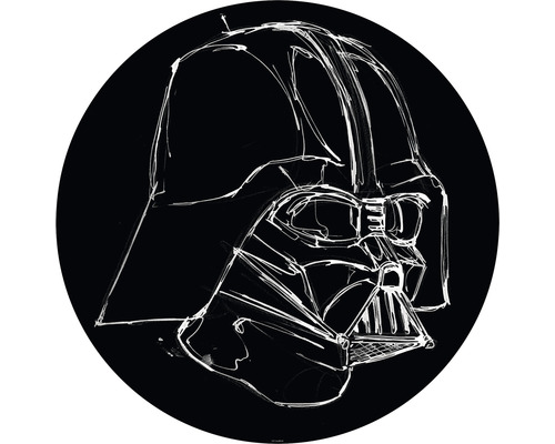 Fototapet rotund autoadeziv DD1-021 Star Wars Ink Vader Ø 125 cm