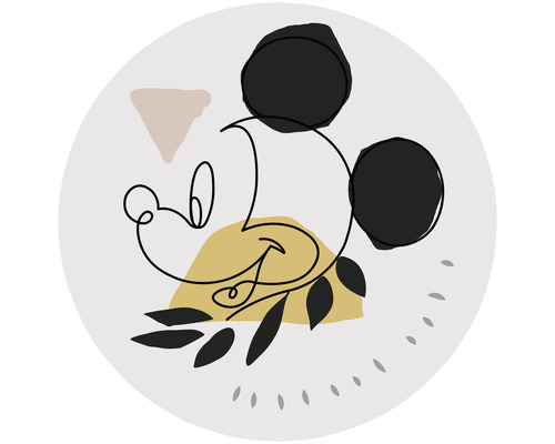 Fototapet rotund autoadeziv DD1-043 Disney Mickey Modern Art Ø 125 cm