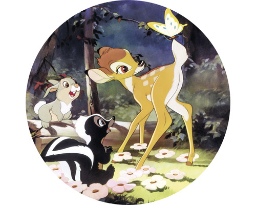 Fototapet rotund autoadeziv DD1-045 Disney Bambi Butterfly Ø 125 cm