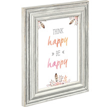 Ramă foto decorativă cu inscripția Think Happy Be Happy