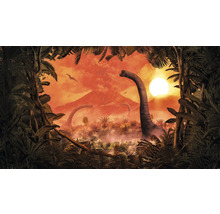 Fototapet vlies IAX10-0021 Into Adventure Brachiosaurus Panorama 500x280 cm