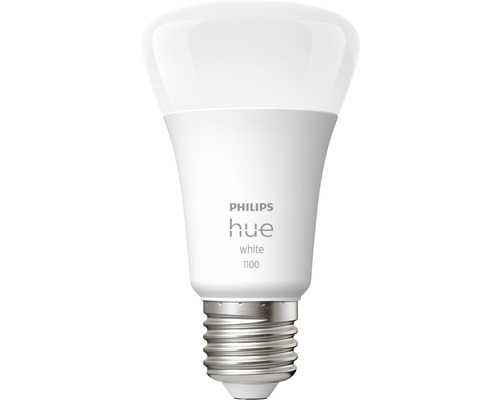 Bec LED variabil Philips Hue E27 9,5W 1100 lumeni, glob mat A60, lumină caldă