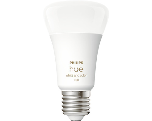 Bec LED RGBW variabil Philips Hue E27 9W 1100 lumeni, glob mat A60-0