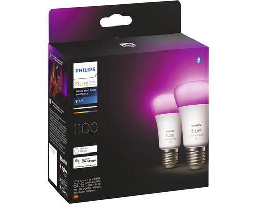 Pachet becuri Philips Hue White and Color Ambiance E27
