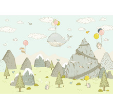 Fototapet vlies IAX8-0028 Into Adventure Mountain Traveler 400x280 cm