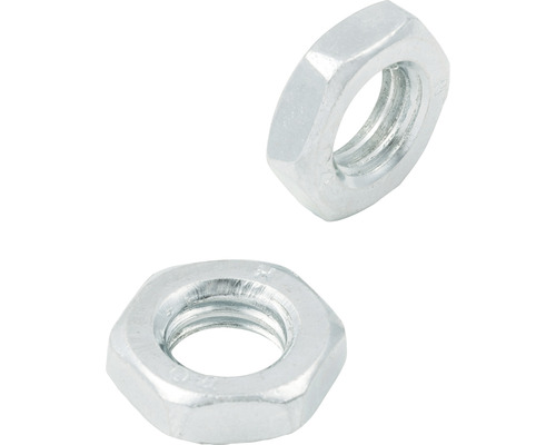 Două piulițe hexagonale din metal