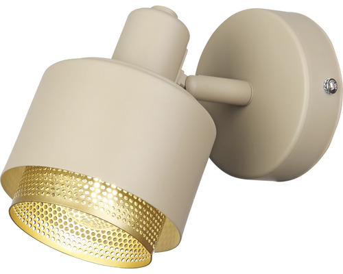 Lumină de perete bej cu spot reglabil