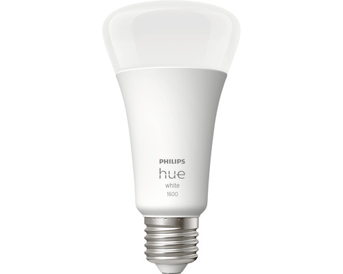 Bec LED variabil Philips Hue E27 15,5W 1600 lumeni, glob mat A60, lumină caldă