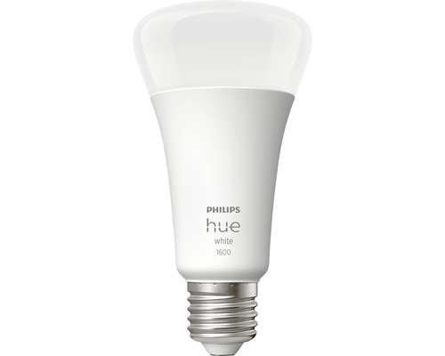 Bec LED variabil Philips Hue E27 15,5W 1600 lumeni, glob mat A60, lumină caldă Bec Philips Hue White 1600