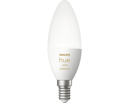 Bec tip lumânare Philips Hue White Ambiance cu soclu E14