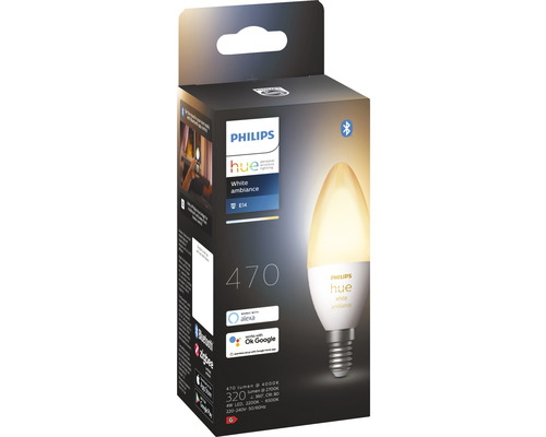 Bec LED Philips Hue White Ambiance E14 în ambalaj