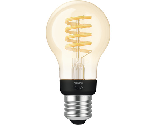 Bec vintage LED variabil Philips Hue E27 7W, glob A60, durată de viață 15.000 h, Bluetooth, lumină albă 2200-4500K