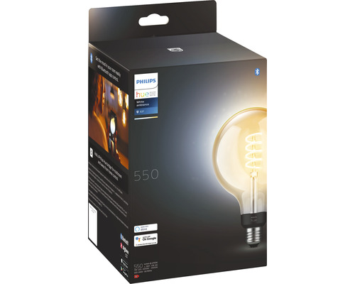 Ambalajul unui bec Philips Hue White Ambiance E27