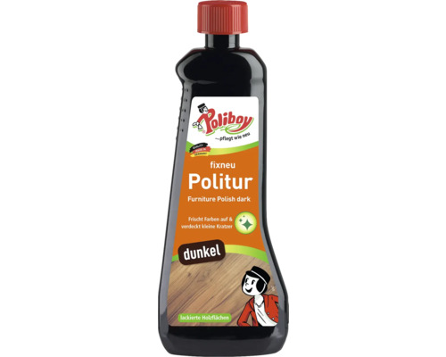 Poliboy lustru pentru mobilă, culoare închisă, pentru suprafețe din lemn lăcuite