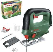 Fierăstrău vertical cu acumulator Bosch UniversalSaw 18V-100 cu accesorii și ambalajul produsului