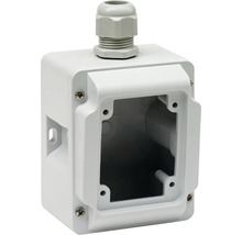 Doză aplicată Schneider PratiKa 65x85 mm IP67 gri, pentru tablouri organizare electrică șantier