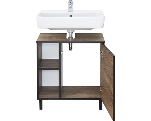 Dulap de bază pentru lavoar cu compartiment deschis și o ușă