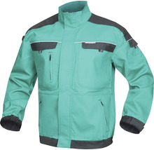 Jachetă de lucru Ardon Cool Trend din bumbac verde/negru, mărimea XXXXL-thumb-0