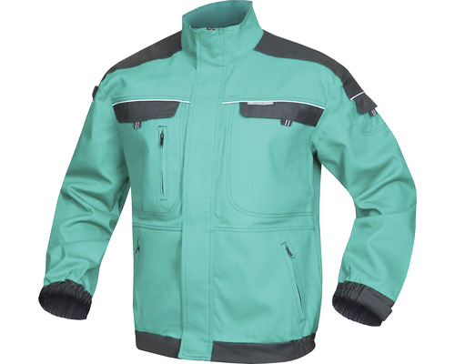 Jachetă de lucru Ardon Cool Trend din bumbac verde/negru, mărimea L