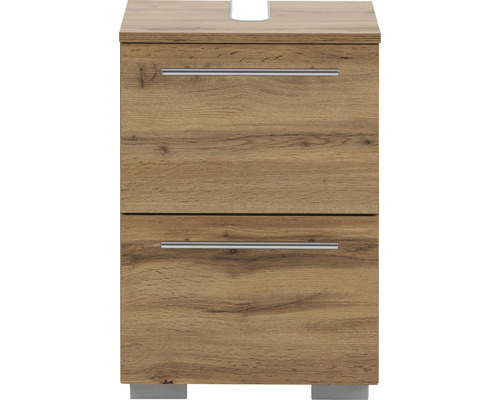 Dulap inferior de lavabo cu două sertare și mânere