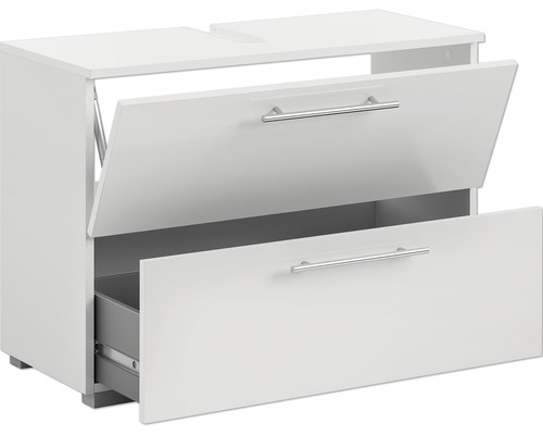 Dulap de bază pentru lavoar cu două sertare deschise