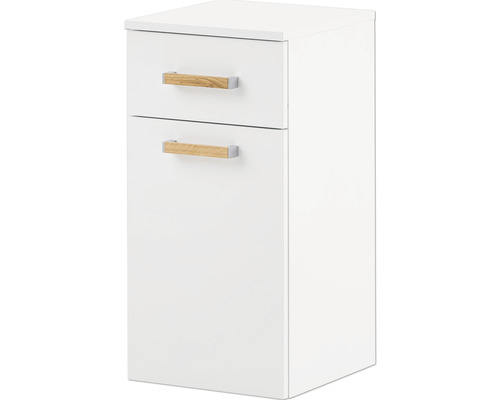 Dulap baie bază suspendat Duo 330, 1 ușă 1 sertar, PAL, 32,7x67 cm, alb