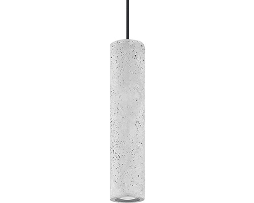 Lumină suspendată din beton cu cablu negru