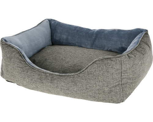 Pătuț gri pentru câini cu margini ridicate