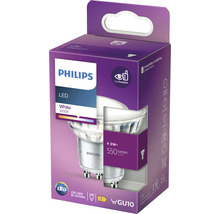 Bec LED Philips cu soclu GU10 în ambalajul produsului
